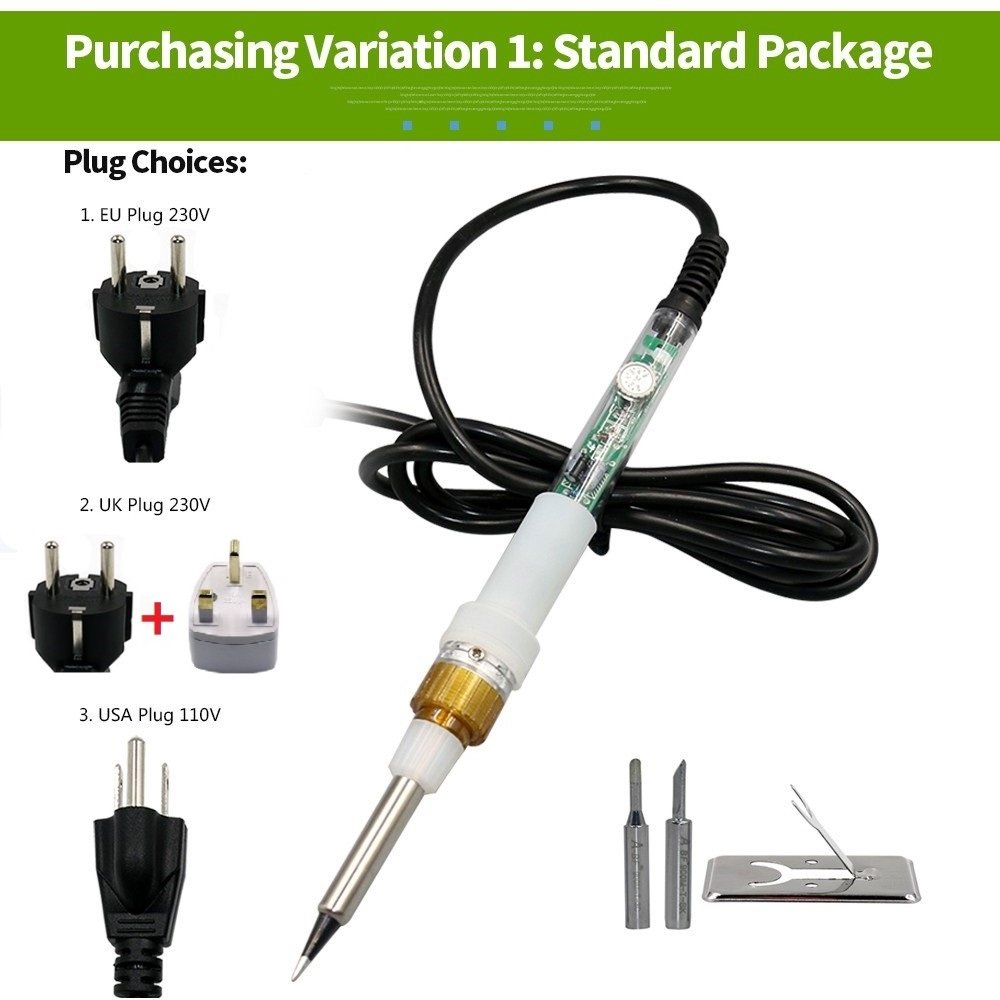Generic 60W Adjustable Temperature Soldering Iron Kit 836 110V Us