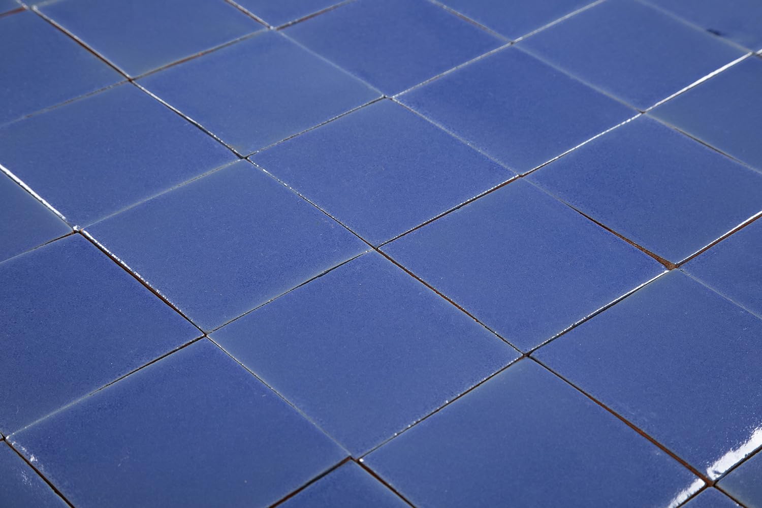 Cerames Azulejos azules mexicanos monocolor Hernández - azulejos de mosaico, azulejos ceramica monocromáticos para cocina, baño, ducha | Un paquete de 90 baldosas azules ceramica 10,5x10,5 cm