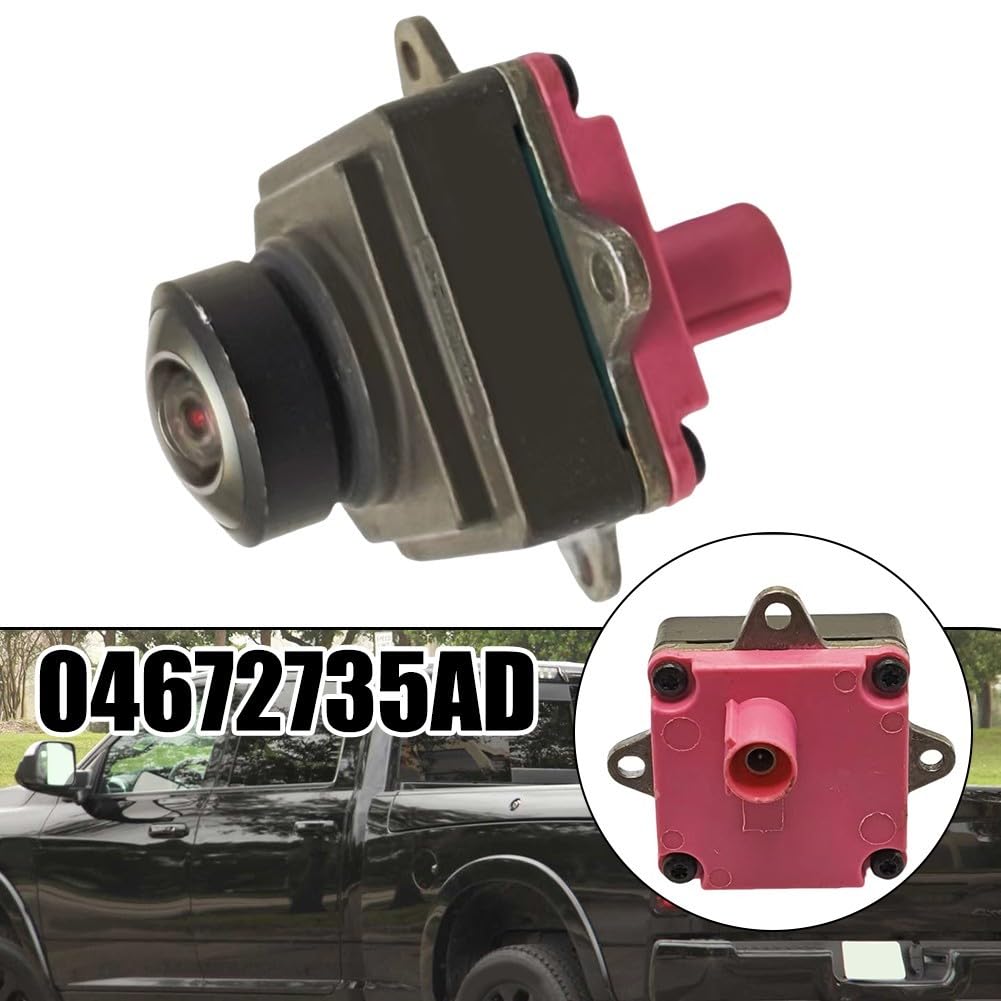 Cámara de respaldo para RAM 2500 3500 2019-2023, vista trasera, ayuda de estacionamiento inversa, imagen clara, impermeable, negro, OEM 4672735AD