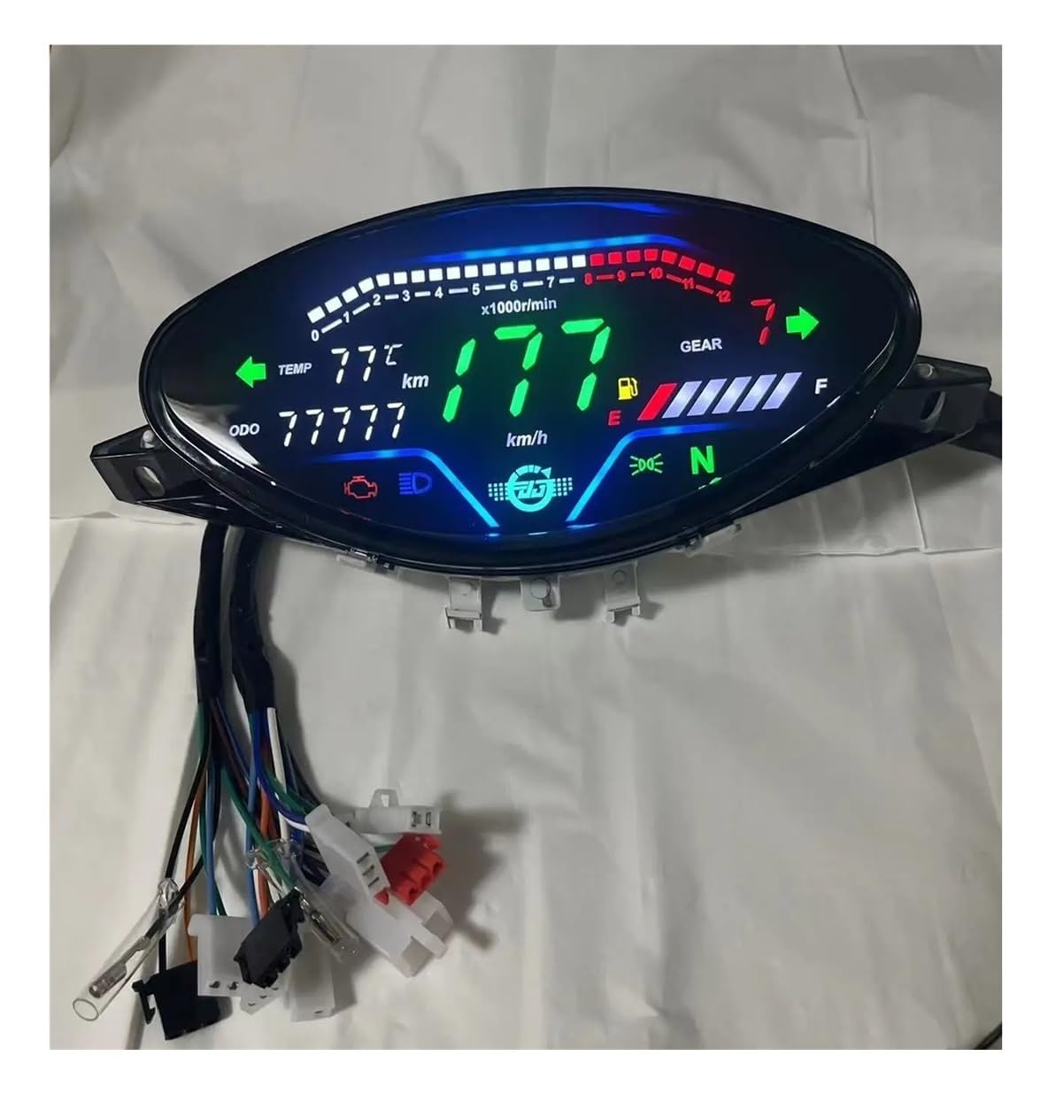 Compteur kilométrique Accessoires D'affichage D'écran D'instrument De Moto Pour SMASH 110 Tableau Bord LED Numérique Compteur Vitesse RPM