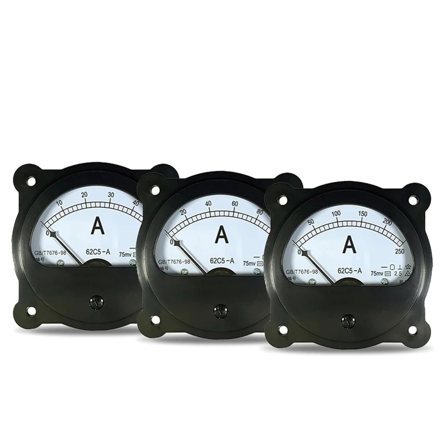 62c5 75mv DC Ammeter 5a10a20a30a400a600a Pointer 1Pcs(DC 30A 75mV)