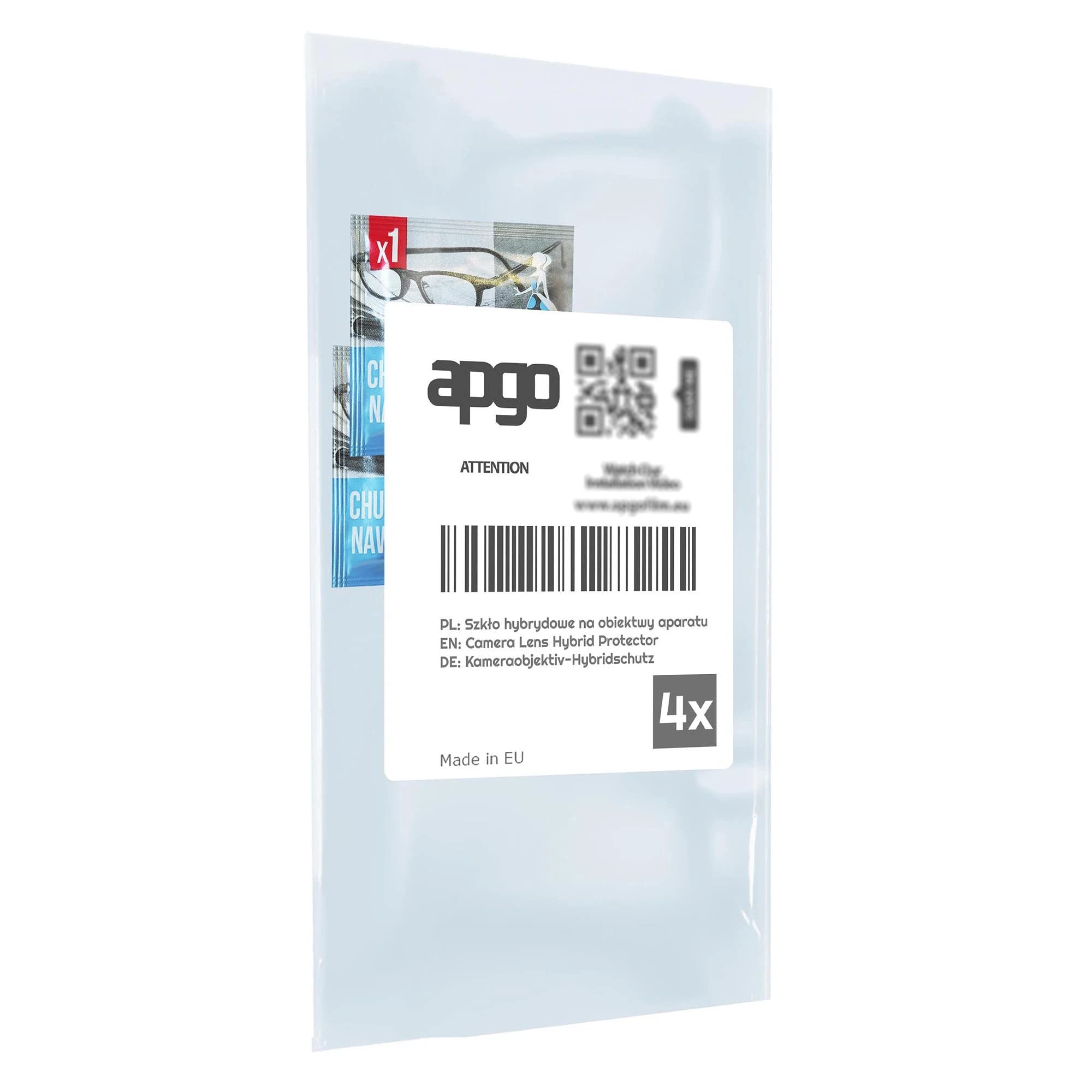 Apgo 4x Protezione Ibrida In Vetro Per Lenti Fotocamera Protettore Per Lenti Fotocamera