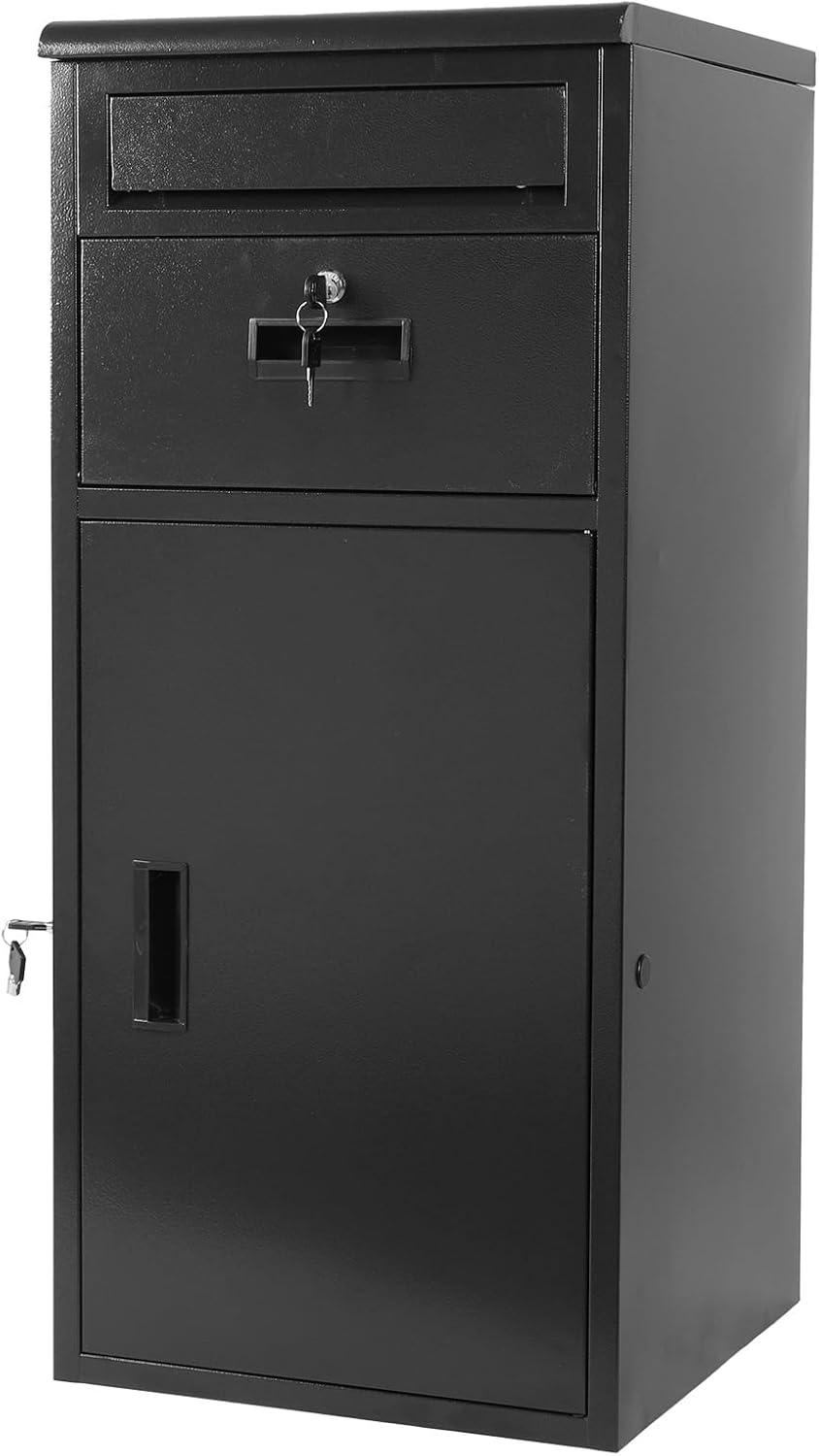 Waterproof Anti-Theft Package Delivery Box with Lock Rustproof Outdoor Parcel Drop Box for Home Office Apartment