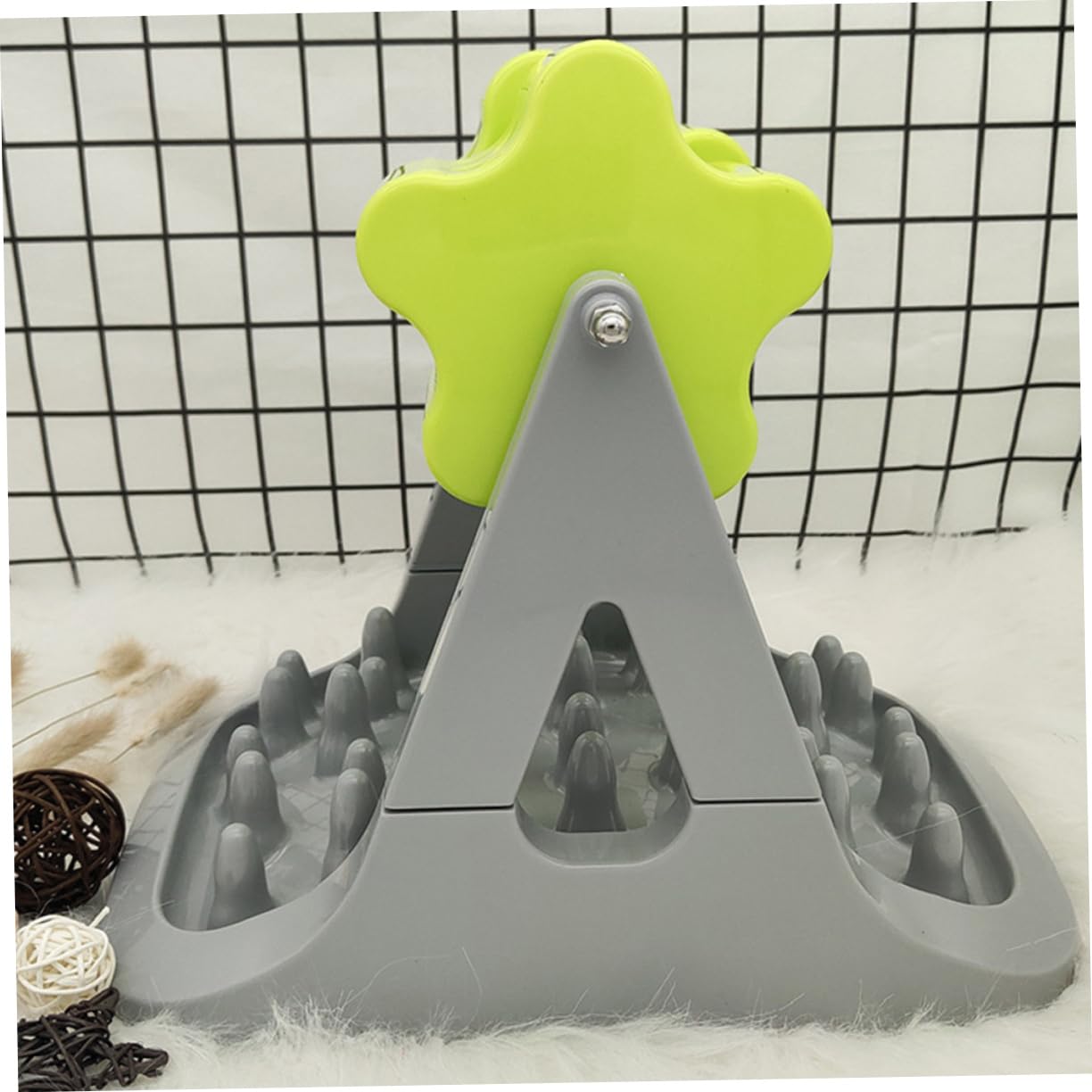 minkissy Juguete con Fugas de Rodillos comedero Lento para Perros Juguetes dogman Juguetes para Perros pequeños Plato de Comida para Perros comedero para Perros automático dispensador
