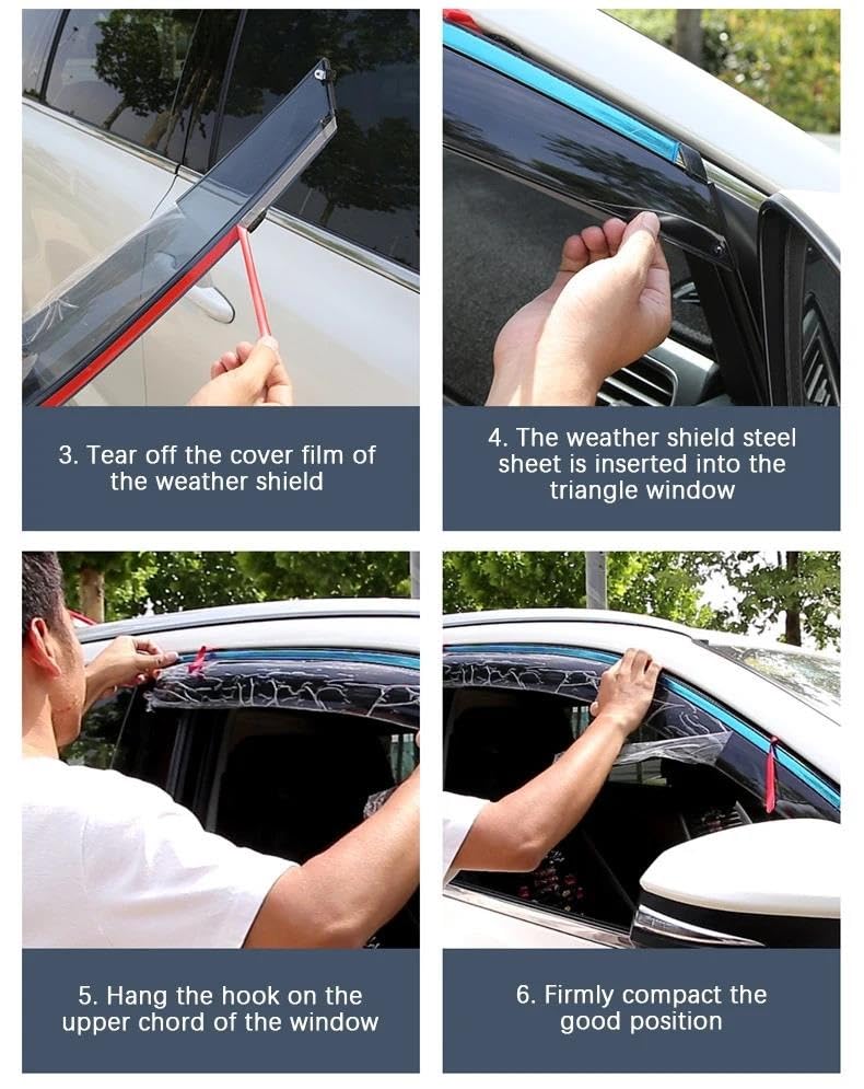 Pare-soleil fenêtre Toyota Sienna visière plastique pare-pluie déflecteurs air XL30 2011