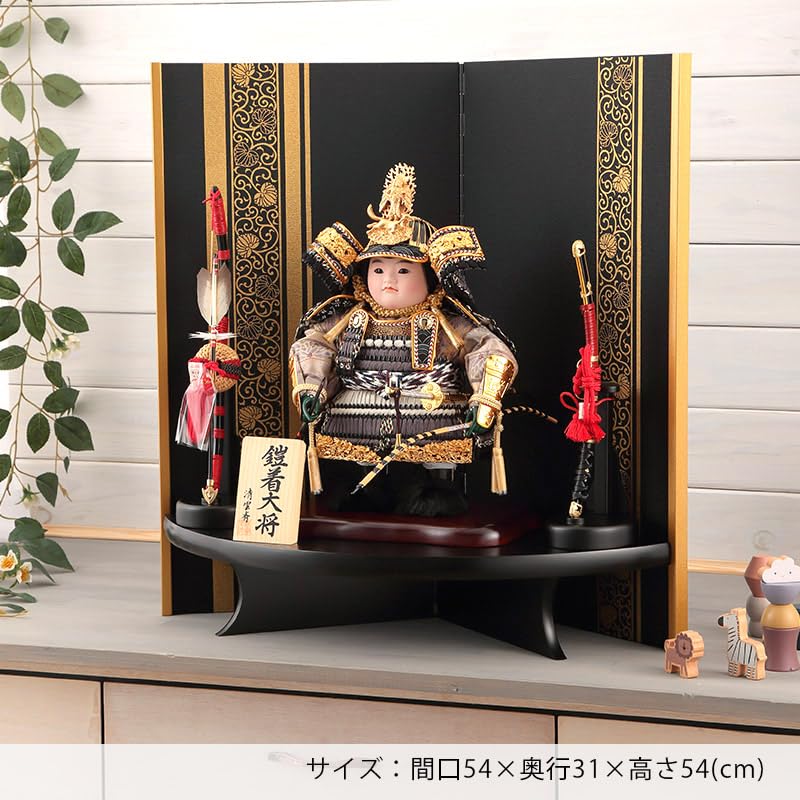 五月人形　端午の節句　子供大将 平安道翠・五月人形・子供大将・8号サイズ・端午の節句・節句飾り・No