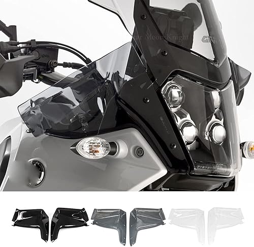 Miniatura 2 de Motorcycle Windshield Motorcycle Windshield Wind Side Deflector Handle Bar Front Wind Deflector Compatible with Tenere 700 TENERE700 XTZ XT700Z T700