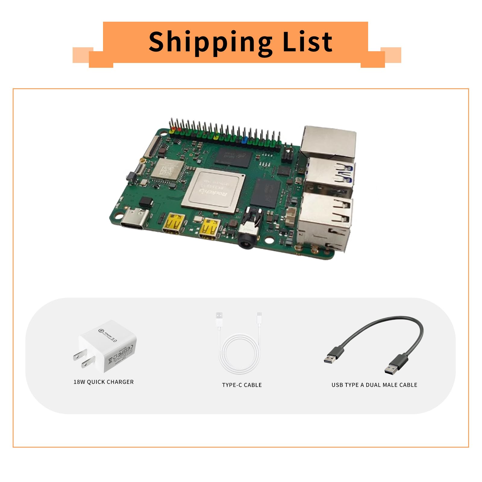 WayPonDEV Rock PI 4 Model C Plus 4G RAM Rockchip RK3399T 64bit Hexa-Core Based Single Board Computer Compatible with Raspberry Pi 4B