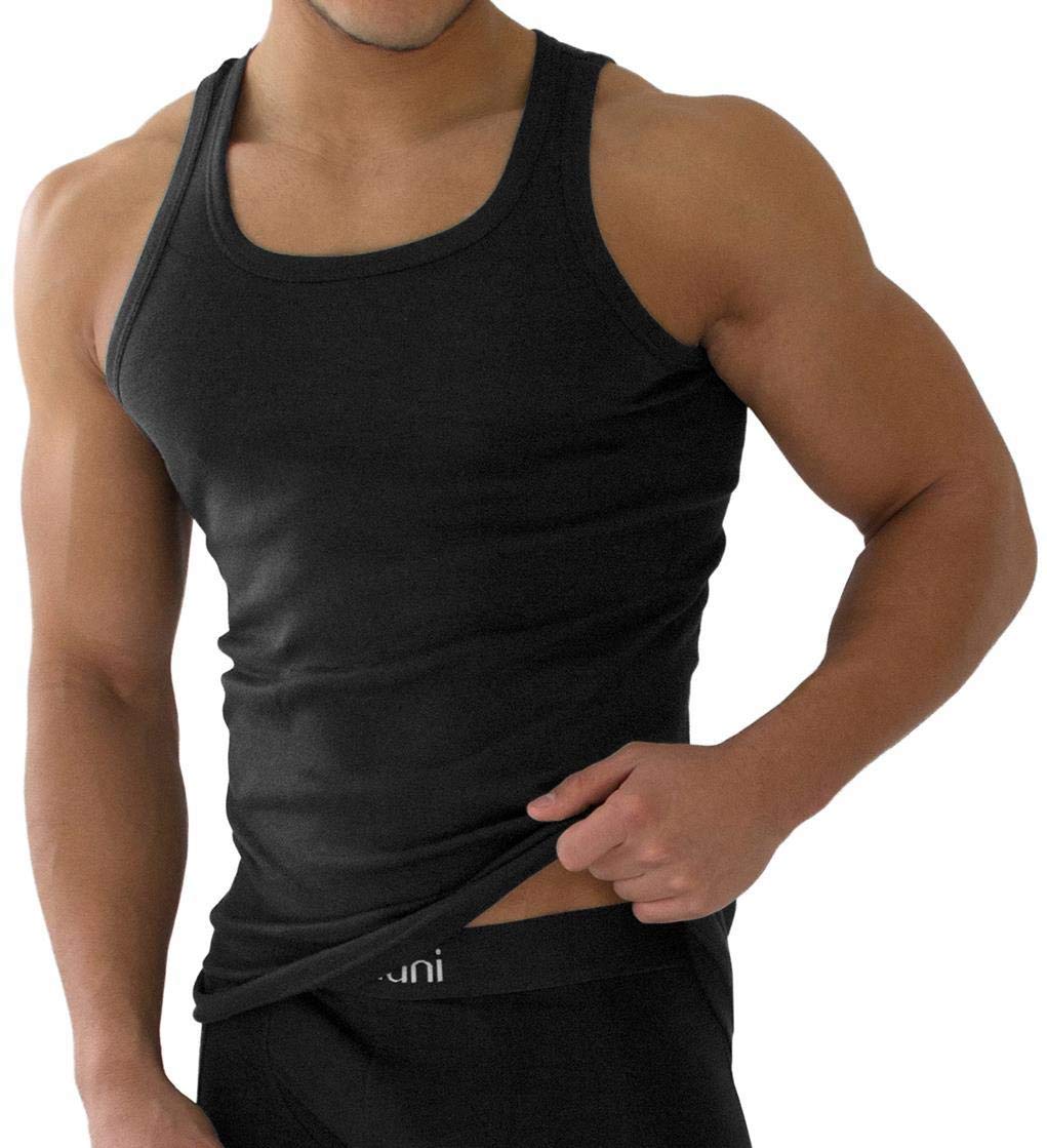 normani 4 x Classics Herren Tank Top Slimfit Rundhals 100% gekämmte Baumwolle - HighestStandard - Einlaufvorbehandelt
