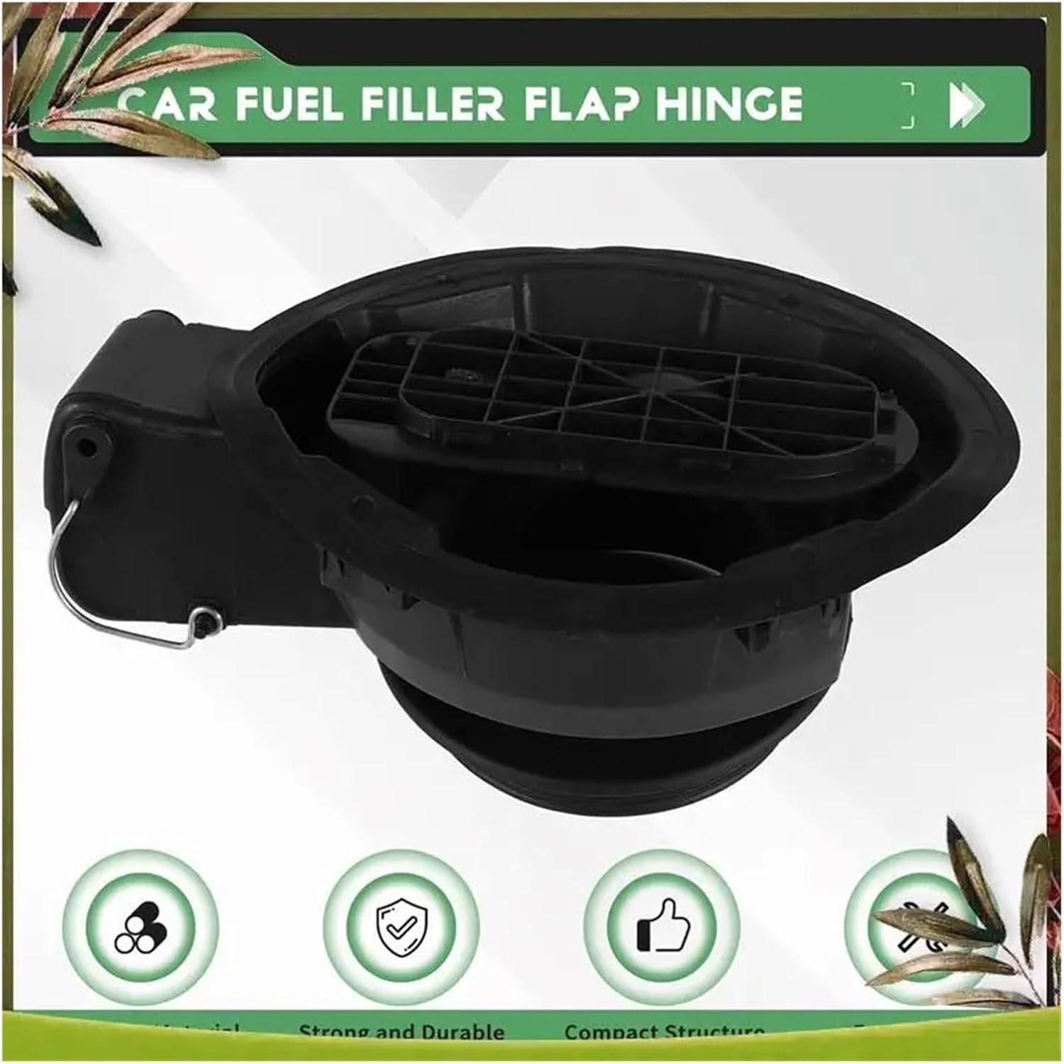 AB98-車用燃料フィラーフラップヒンジカバー と互換性がある BMW E87 E81 1シリーズ 2004-2012 511770