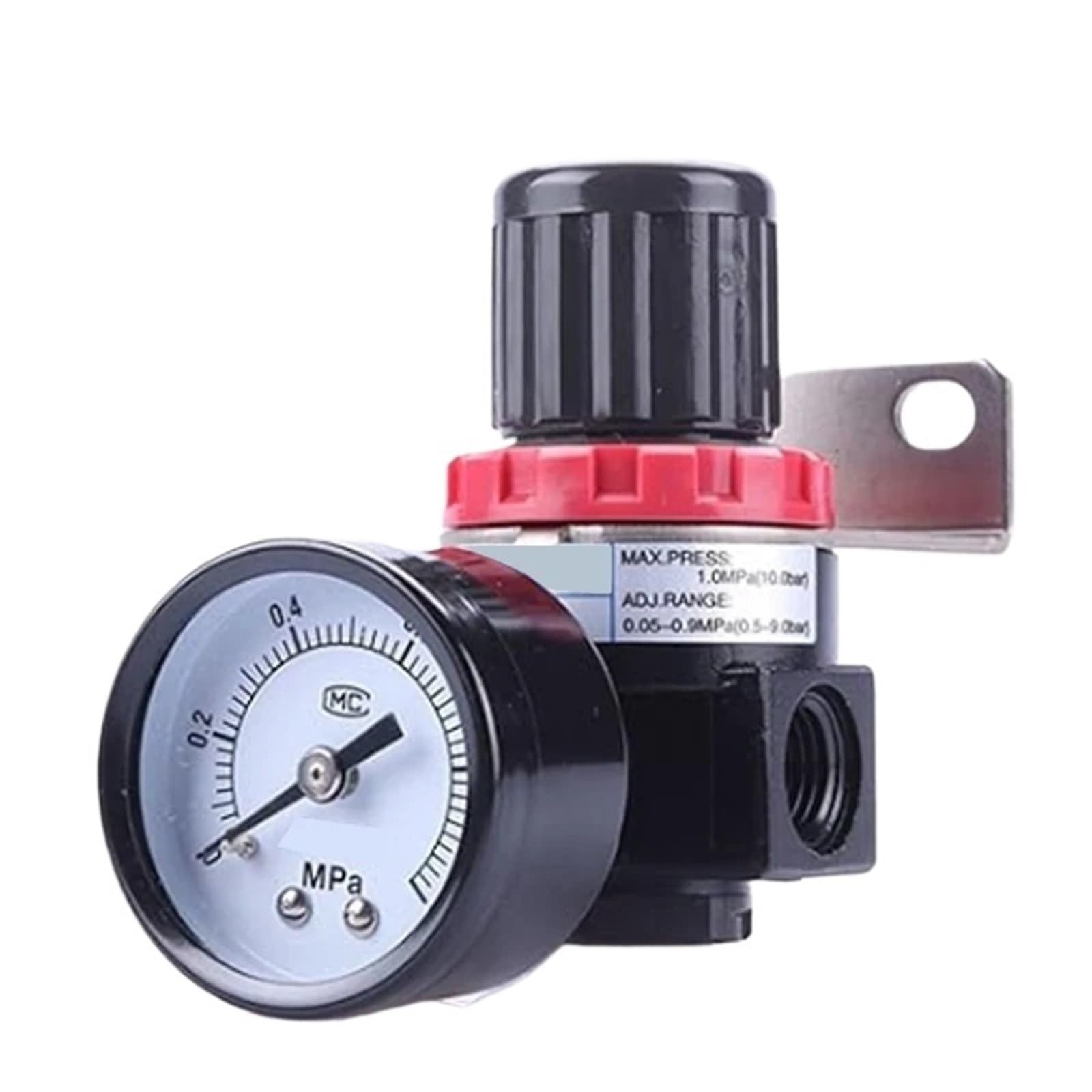 AR-2000 PT Regolatore di pressione for gestione della sorgente d'aria da 1/4 pollici 0-1mpa (0-150psi) Manometro con staffa regolabile 1 pezzo