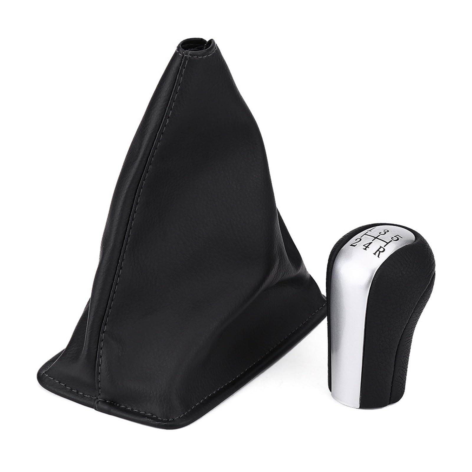 Kunyos Black For Toyota For Corolla Ex 1998-2009 Sporty Gear Shifter Knob Pu Leather