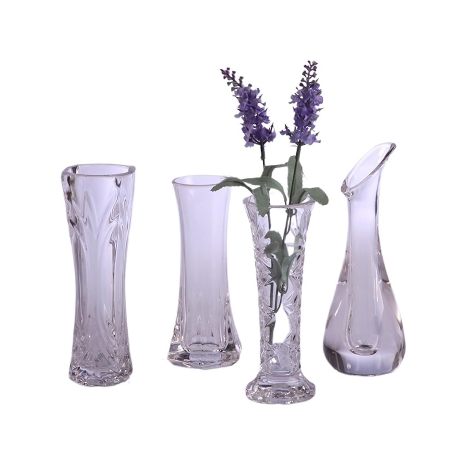 Luoaxinn Color 2 Acrylic Vase 1Pc Transparent Acrylic Glass Flower Vase