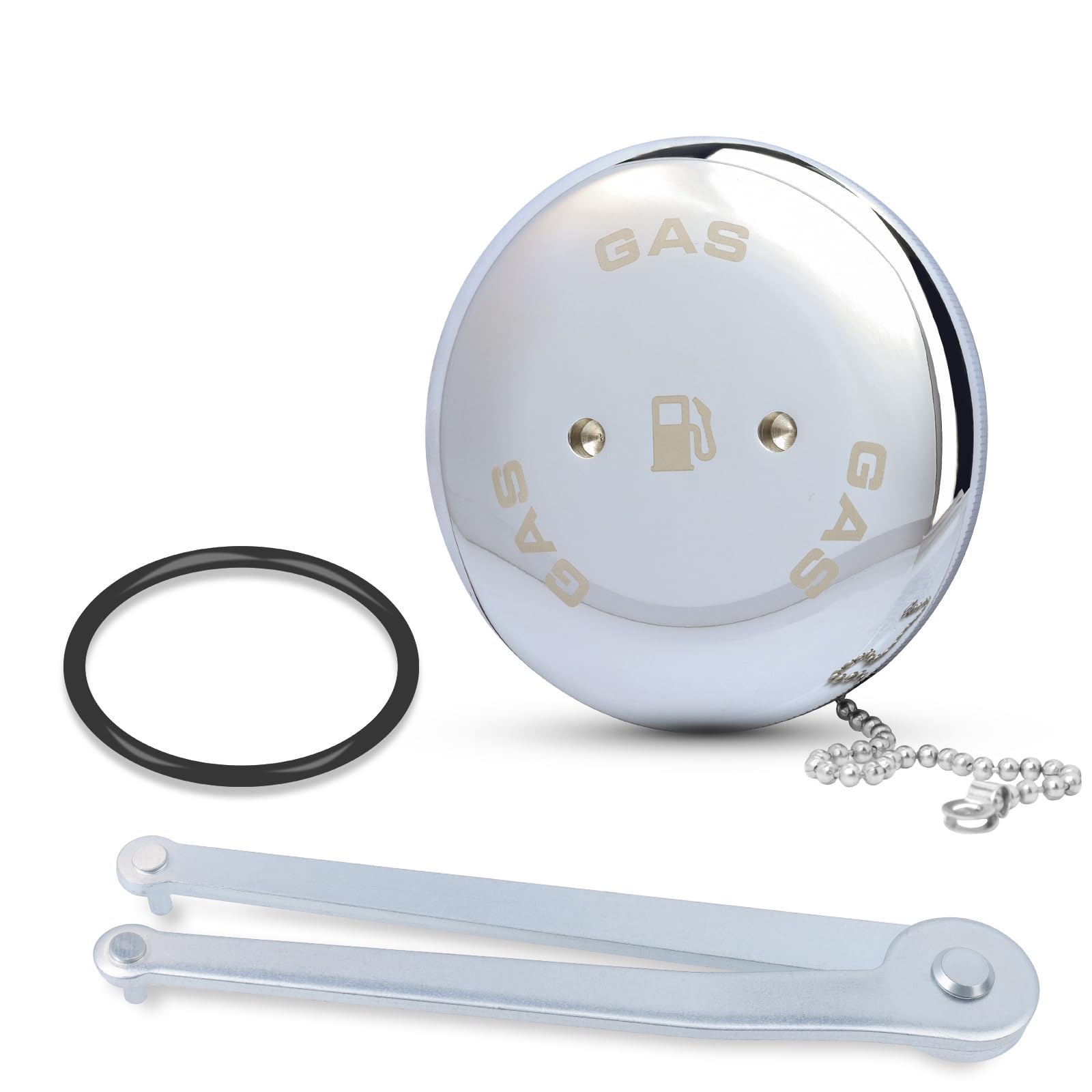 Photo 1 of 0540DPG99A Boat Gas Cap for Perko 1-1/2" Angled Neck Vented Fuel Fills