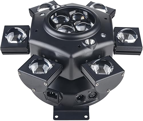 Miniatura 3 de Luz de fiesta de DJ, 150 W RGBW 4 en 1 LED luces de escenario de DJ, DMX 512 Control de rotación infinita luces DJ con sonido activado para boda,