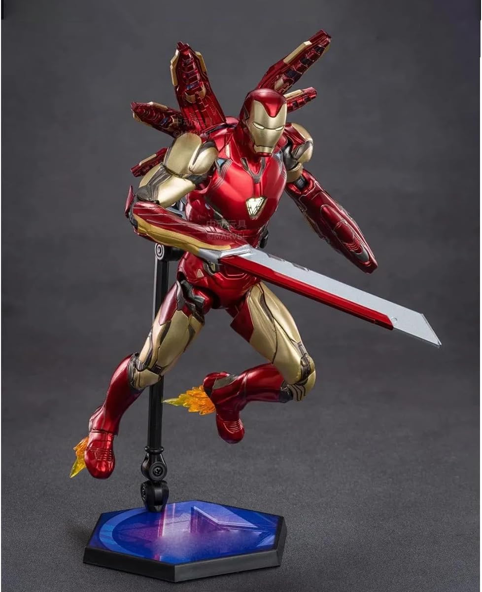 HiPlay ZD Toys Anniversary Series Collectible Figure Full Set: Iron Man MK85 2.0 Version, Illuminated Edition, Height 18cm Miniature Action Figurine FGBmk85