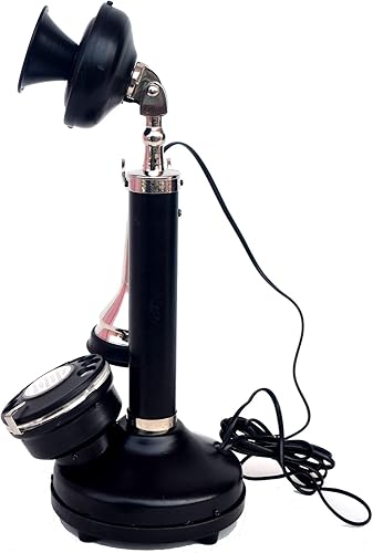 Miniatura 3 de RETAILHOOKS - Réplica antigua de la esfera de la rotería, decoración del hogar, candelabro, teléfono de escritorio, acabado envejecido