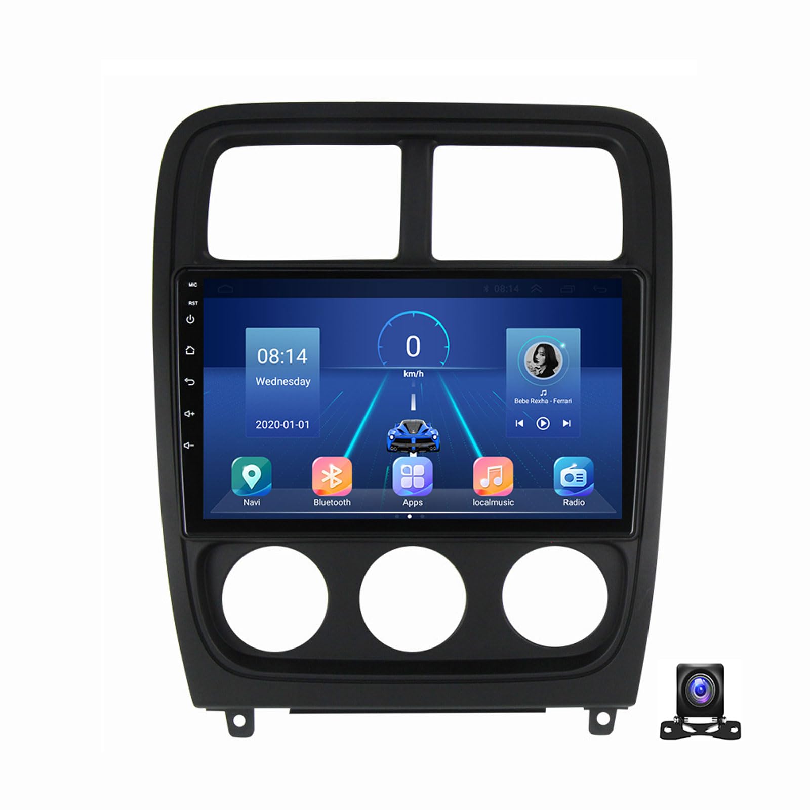 Autoradio 2 Din Dodge Caliber 2009-2013 récepteur multimédia CarPlay Android Auto USB