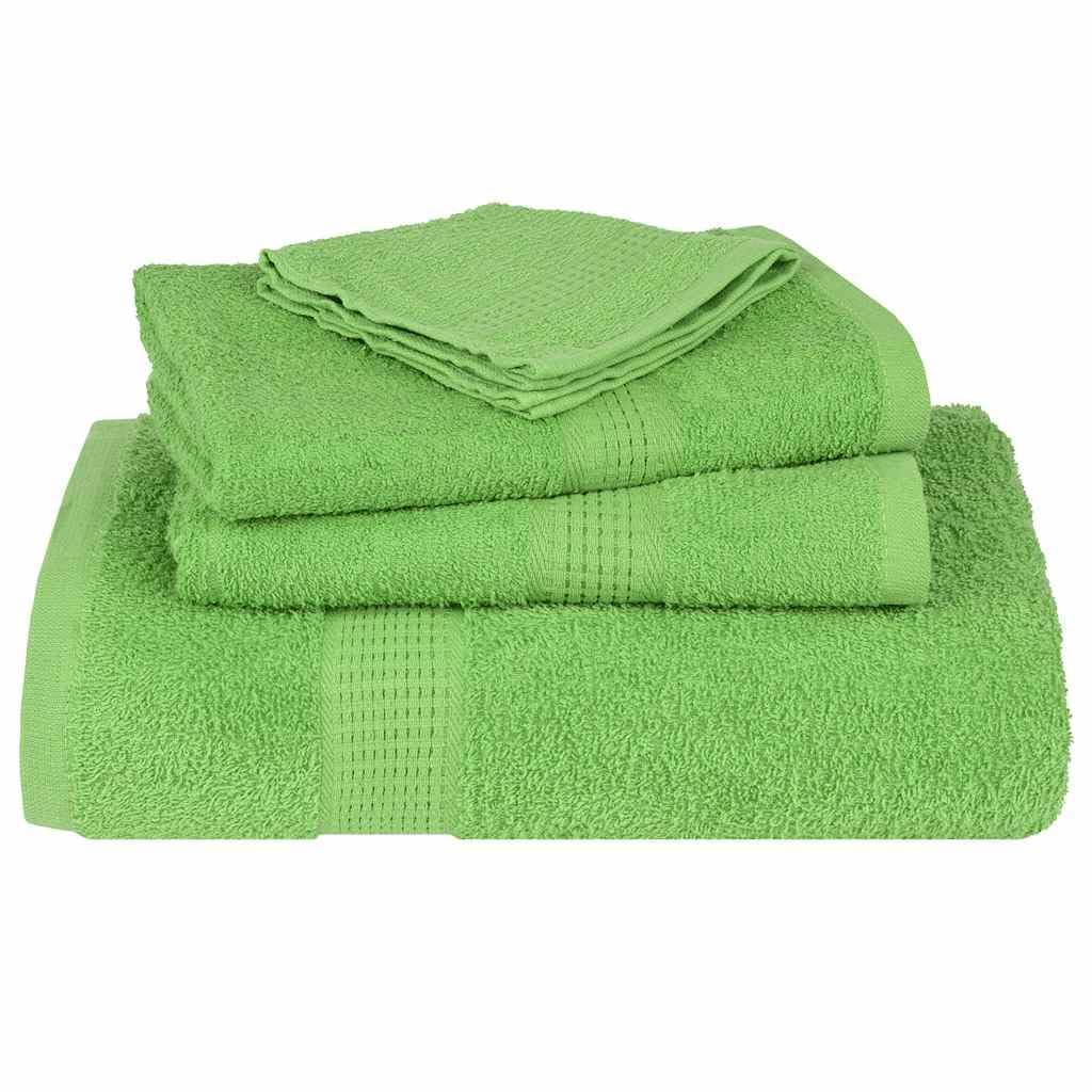 Frog Lot de 10 gants de toilette en 100 % coton, vert pomme, 30 x 30 cm, 360 g/m², pour salle de bain, invités, sauna et plage, absorbants, doux pour sécher