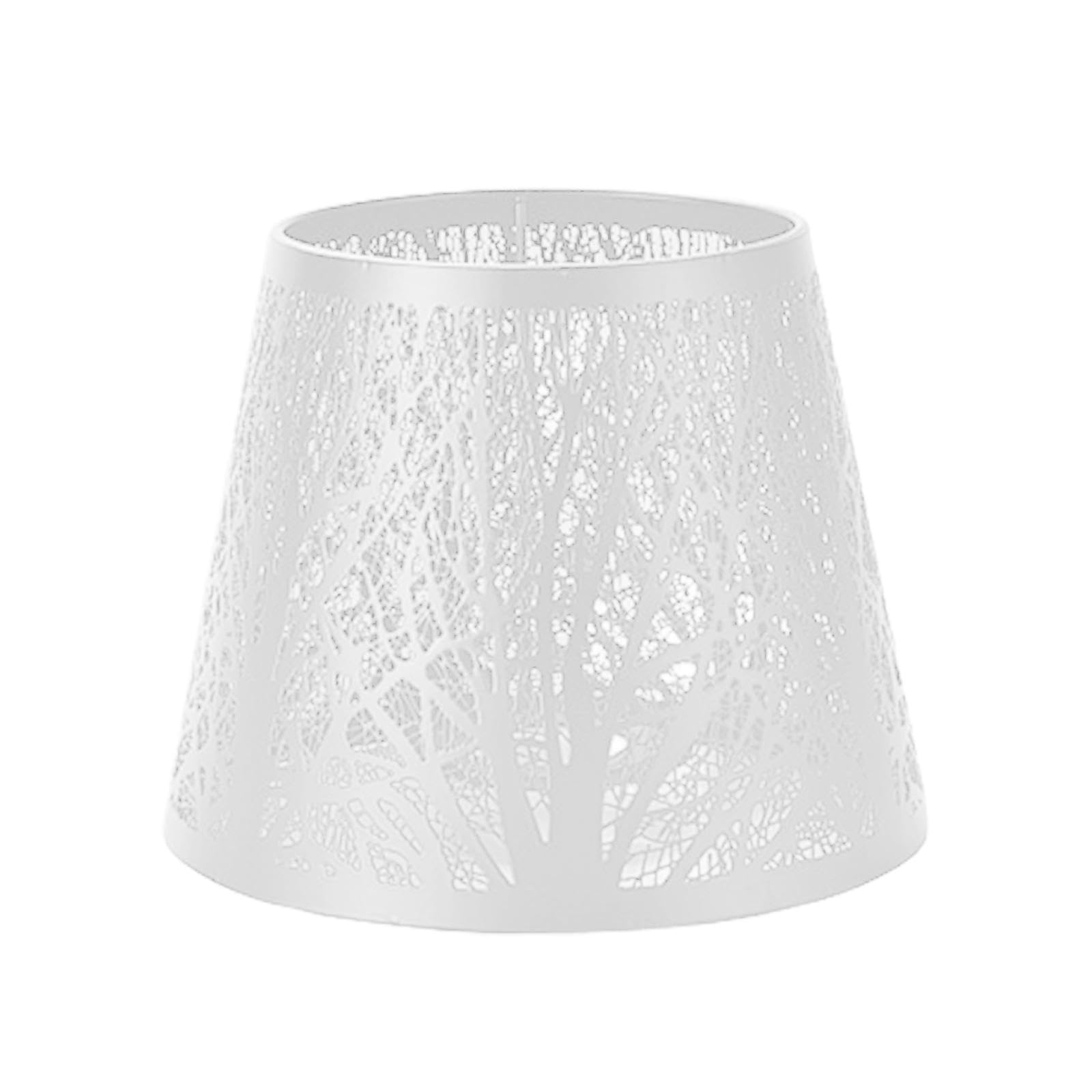 Metal Lampshade Iron Accessories Light Cover for Floor Lamps Chandelier Cafe White-image-2