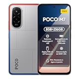 Poco M7 4G Ai (Compatible with Tmobile Mint Tello & Global) (256GB + 8GB) 50MP Dual Sony Camera 6.9" 144Hz Octa Core Unlocked Dual Sim Model 25062PC34G Liberado (Silver)