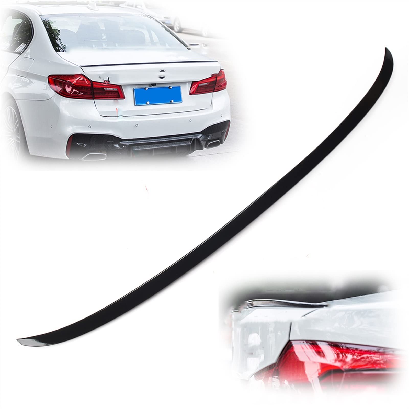 Aileron arrière style M4 noir brillant : becquet haut de gamme pour coffre de G30 berline