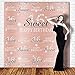 Funnytree 6x6ft Rose Gold Pink Sweet 16th Birthday Party Backdrop Princess Girl Step and Repeat Diamonds Glitter Shiny Photography Background Sixteen Years Old Age Decoration Banner Photo Booth