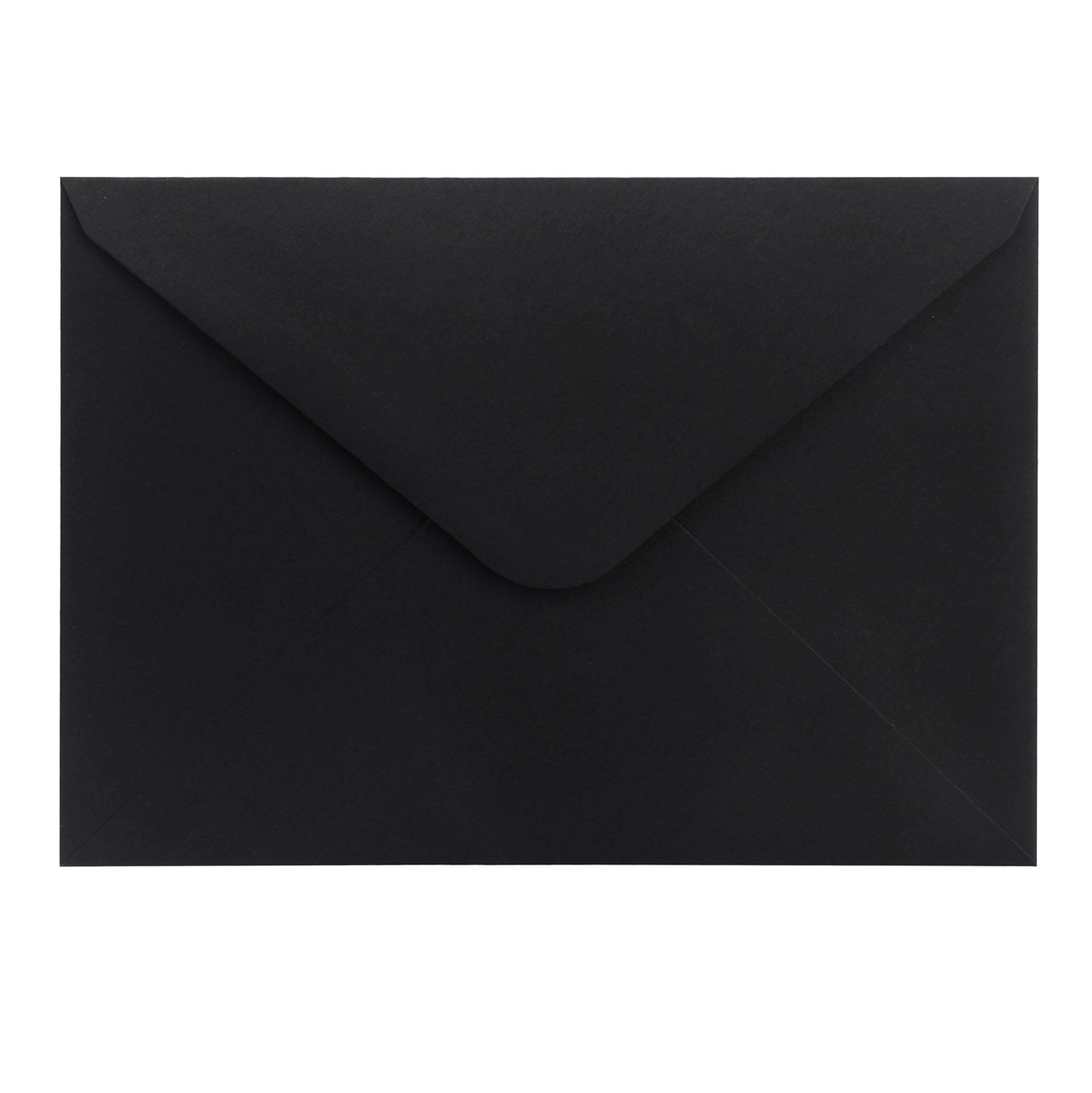 Koperty C6 ze złotą wyściółką wewnętrzną - 162 x 114 mm - czarne - wyściełane papierem foliowym ze złotą folią - klejenie na mokro - 50 sztuk