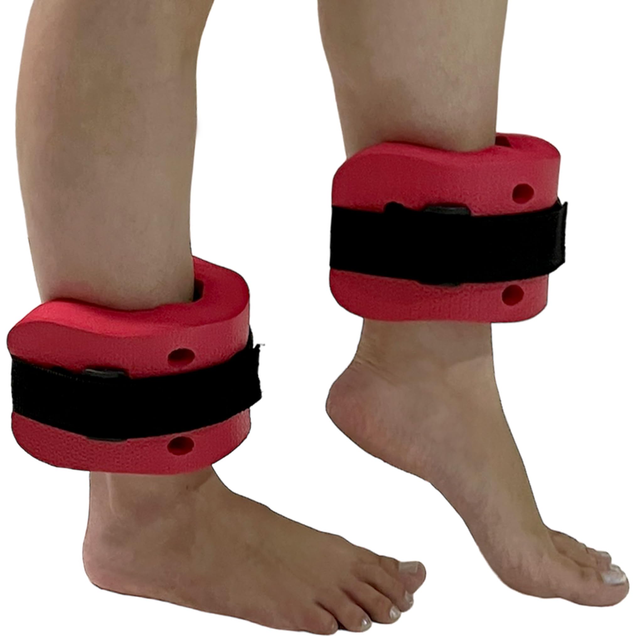 Par de Caneleiras de Hidroginástica Em EVA Peso 1 à 2kg DF4030-VM Vermelho Dafoca Sports