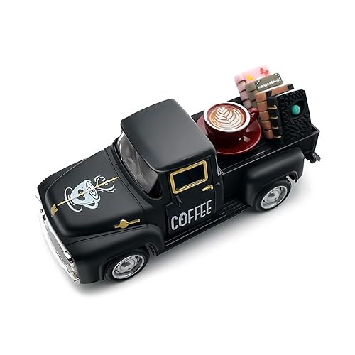 Coffee Decor for Coffee Bar Vintage Metal Truck with Mini