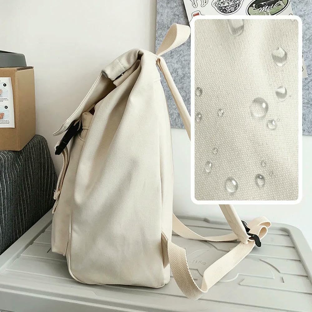 DYRBF - Mochila escolar de lona de gran capacidad para estudiantes universitarios, secundaria, estudiantes de secundaria