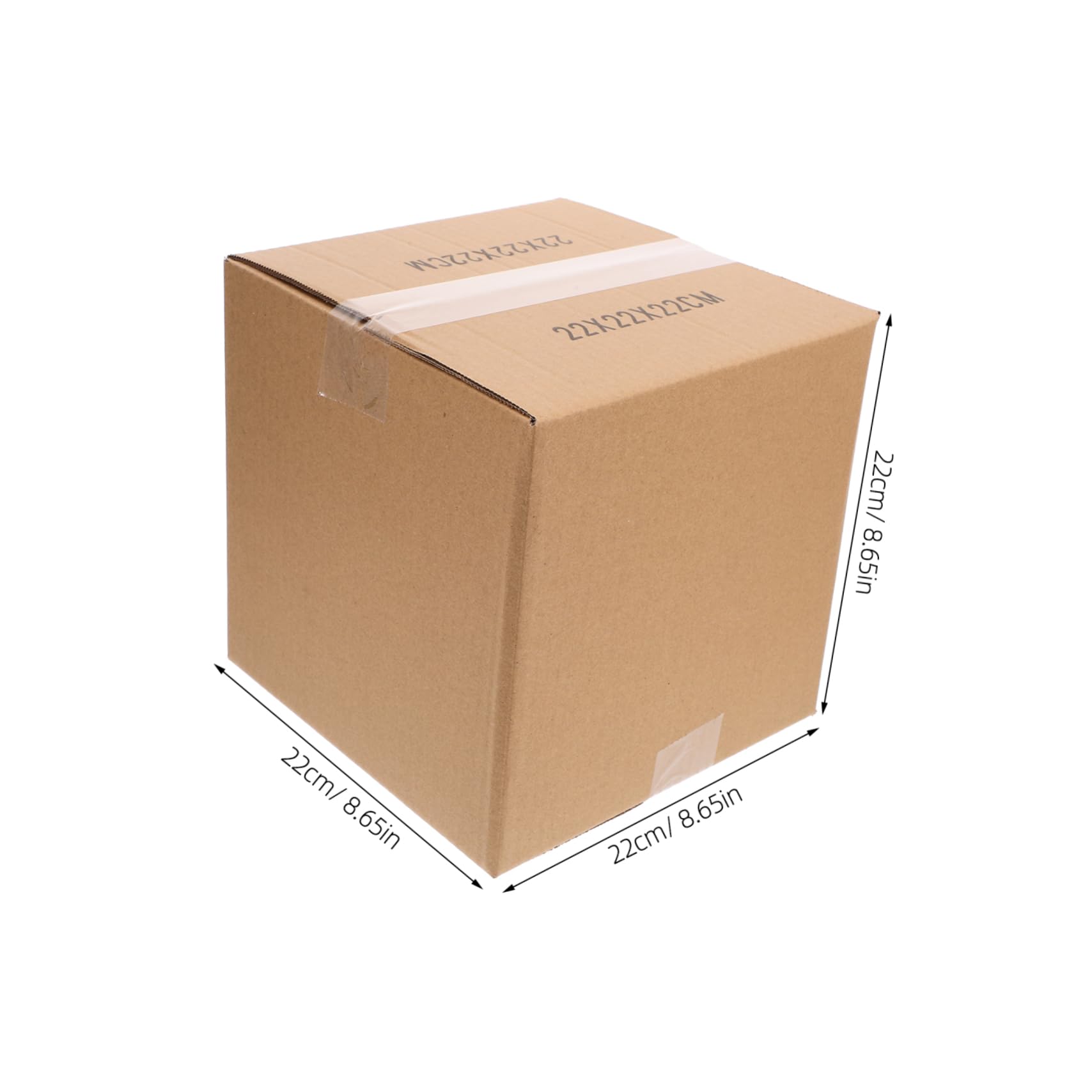 HOMSFOU 5 Pièces Lot de Boîtes Carton Carrées Cartons Emballage Moyens Robustes Durables