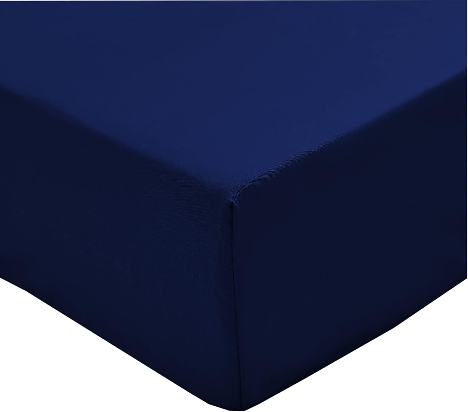 Mohap Fitted Sheet Queen Only Dark Blue Deep Pocket Double Brushed Microfiber 1800 Durable and Fade Resistant Machine Washable Fits Mattress up to 16 inches
