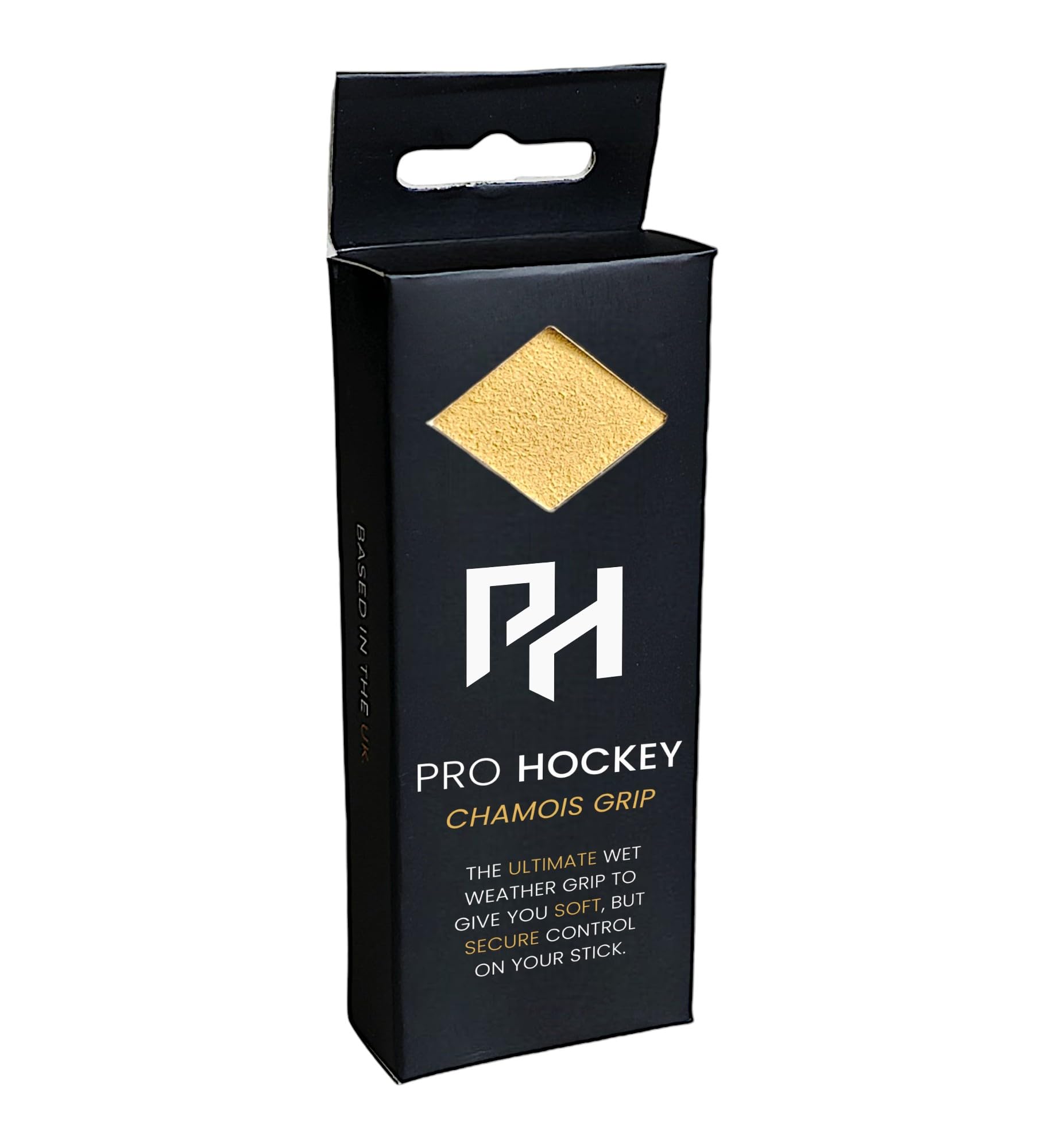 ProHockey Grip de hockey sur gazon en chamois – Jaune, ultra doux et extra long 170 cm