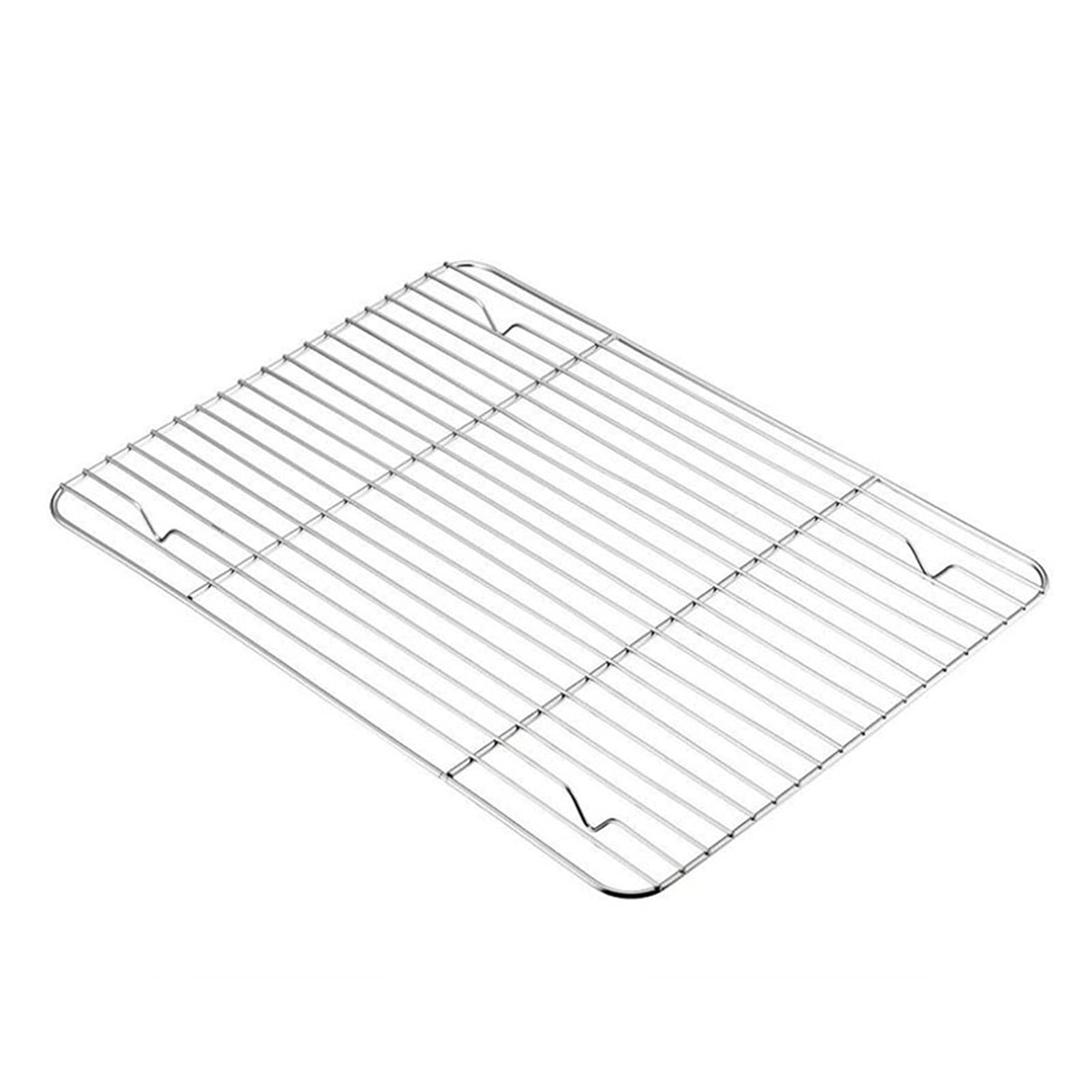Juego de bandejas rectangulares para Hornear de Acero Inoxidable con bandejas extraíbles y Rejilla para Enfriar.