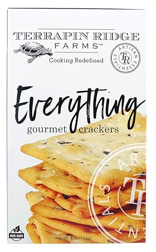 Terrapin Ridge Farms Everything Gourmet - Galletas de varios granos  Aperitivo y aperitivo salados  Caja de 3.99 oz