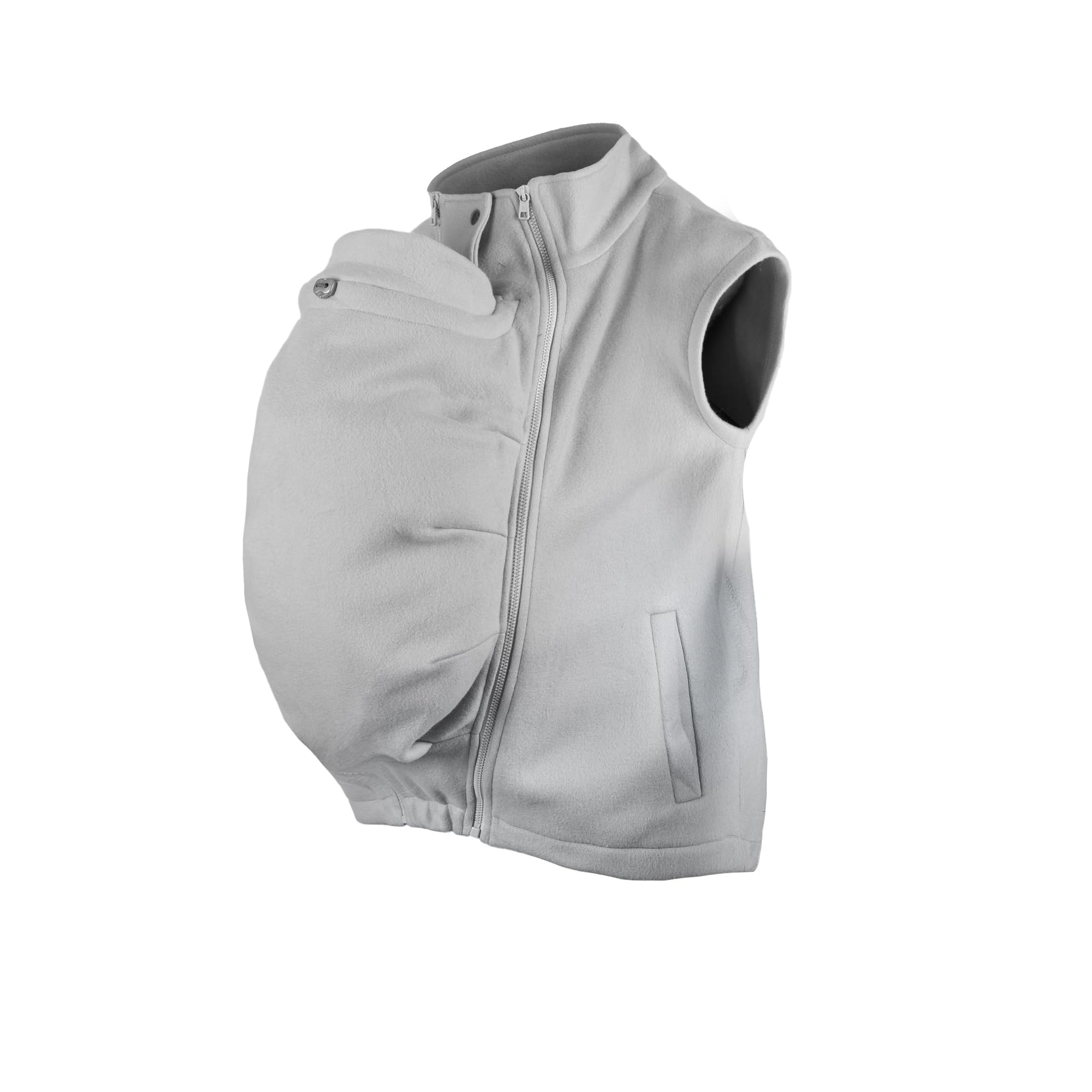 fun2bemum Fleece Trageweste 4 in1 für Schwangerschaft & Babytragen vorne & hinten Umstandsweste & Zusatzweste für Tragejacken