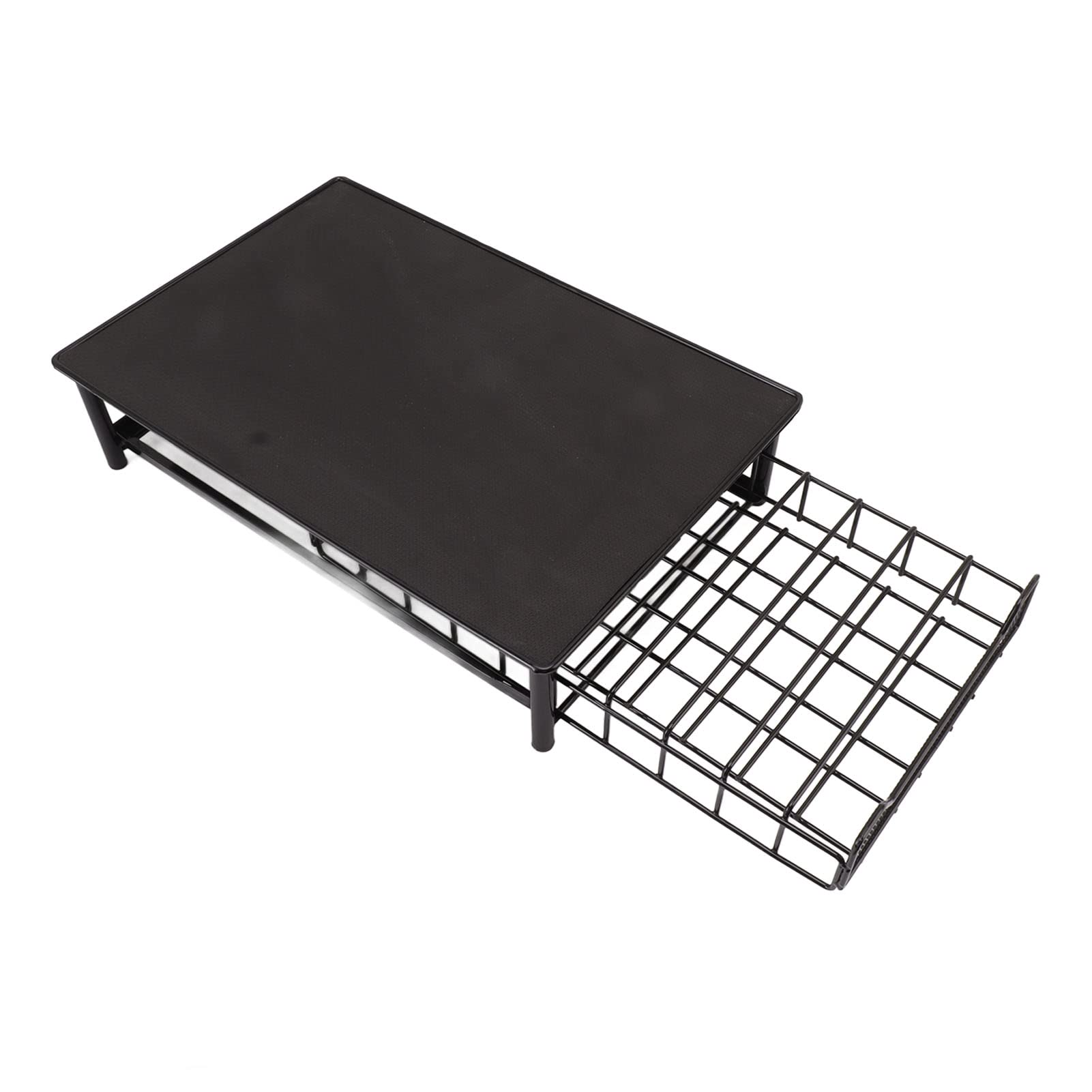 Eujgoov Cassetto per Cialde caffè, Portacapsule in Ferro, Spazio Salvaspazio per 60 Capsule, Perfetto per e Ufficio (BLACK)