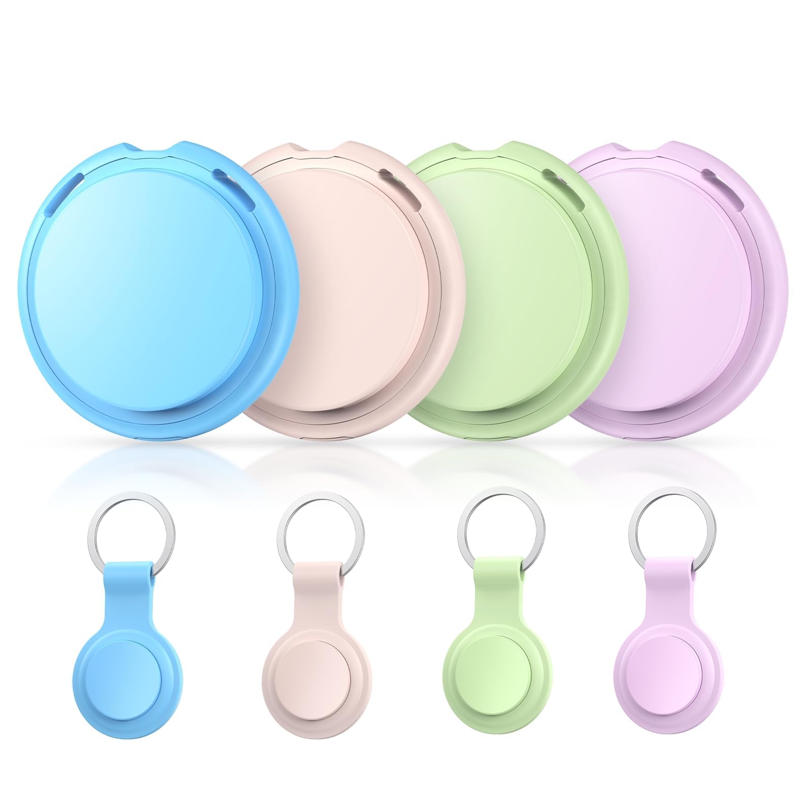 4 Pack Tags Tracker Pair with Apple Find My(iOS Only) Item Finders Located Devices for Pet Wallet Backpack