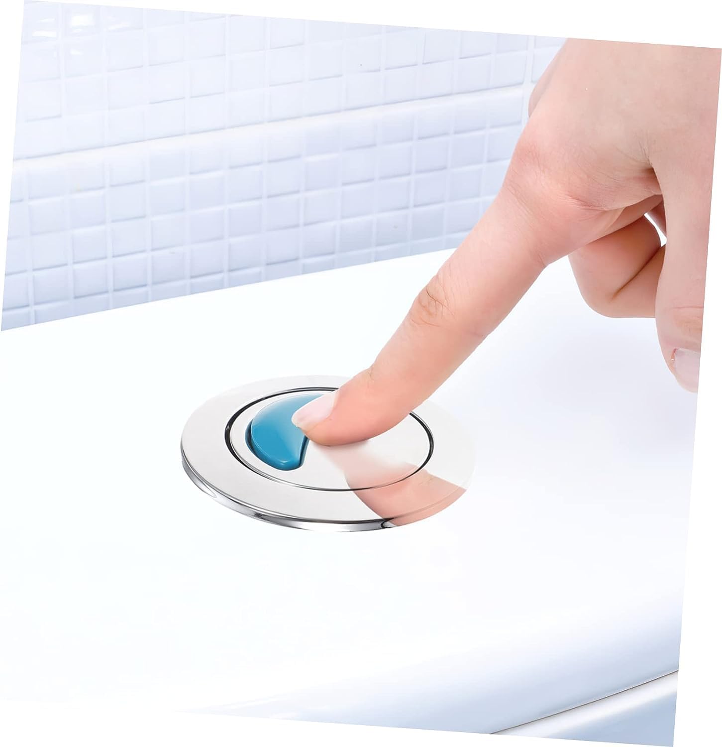Toilet push button flush replacement,Toilet Remote Control Button Toilet Tank Push Button Flush Toilet Water Tank Parts Toilet Handle Side Mount Toilet Handle Replacement Kit ( Color : Silver , Size :