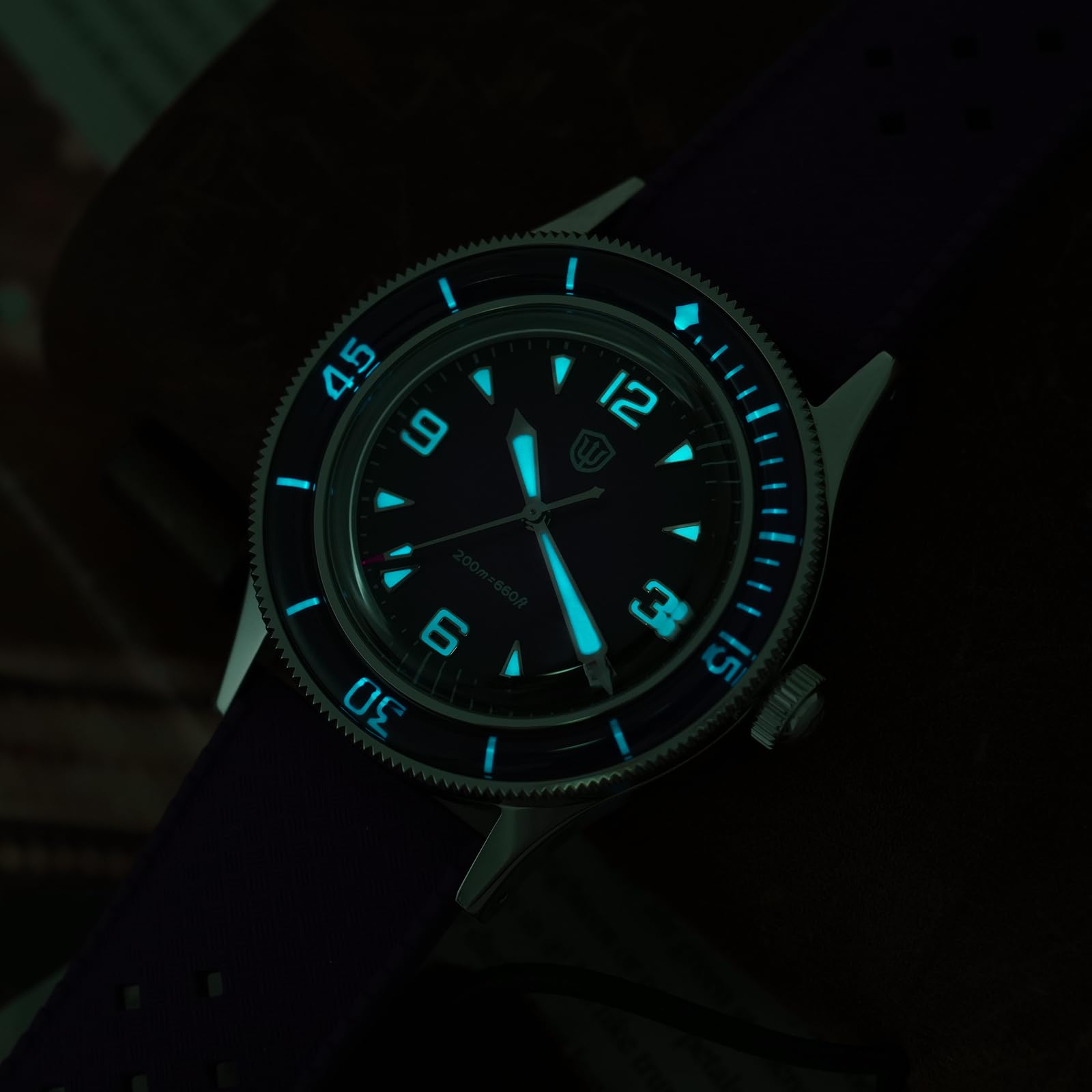 watchdives Zegarek do nurkowania dla mężczyzn WD50Q 50-Fathoms zegarki kwarcowe Japonia VH31 Sweep mechanizm sekundowy z bąbelkami szkiełko szafirowe zegarek na rękę 200 m profesjonalny zegarek do