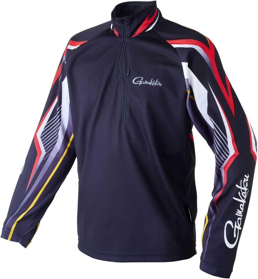 がまかつ] 2WAYプリントジップシャツ(長袖) がまかつ 2WAYプリント