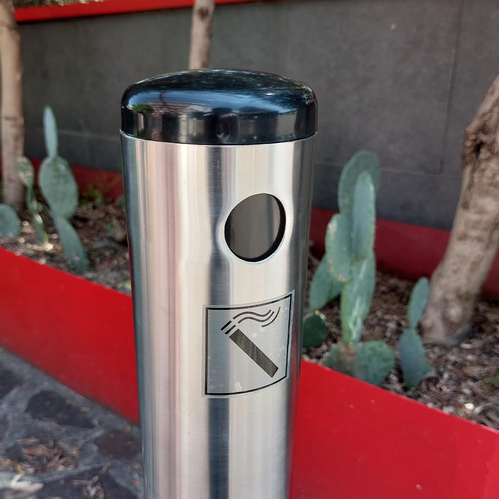 Posacenere esterno colonna inox