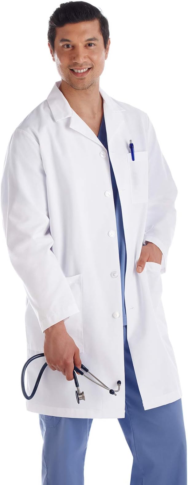 Meta 15112 Fundamentals Mens 38" Lab Coat White S