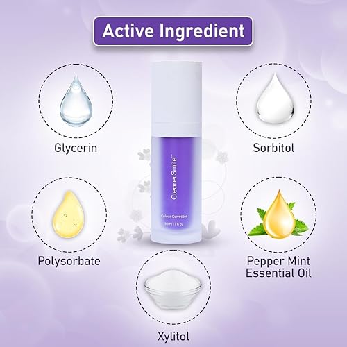 Miniatura 3 de ClearerSmile Mejor Pasta de dientes púrpura para blanqueamiento dental para dientes sensibles - Blanqueador dental - blanqueador de dientes