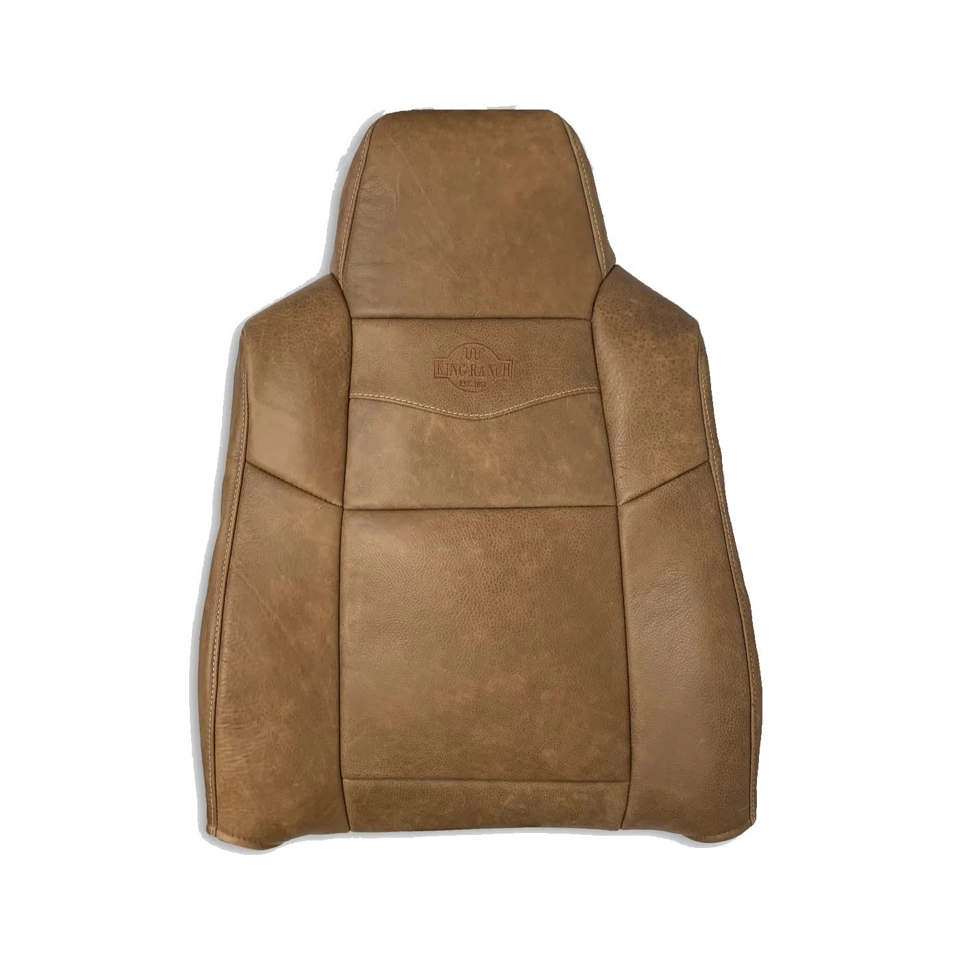 2003 2004 2005 2006 2007 Ford F250 F350 King Ranch Raw Cowhide Genuine Leather Seat Cover Replacement, Compatible with Ford F250 F350 F450 King Ranch (Driver Top)