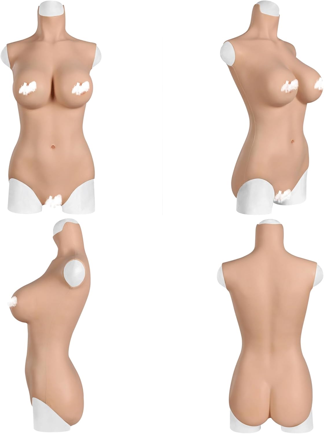 3th Genertation Silicone Bodysuit E Cup Realistic Breastplate Crossdressing Apparel Male to Female Crossdresser