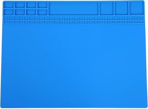 Miniatura 2 de YWBL-WH Alfombrilla de reparación, alfombrilla magnética de silicona para teléfono de computadora, estación de soldadura, antideslizante, de