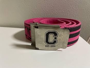 美品★CO&LU★ココルル 星型バックル ボーダー レザーベルト 美品☆CO&LU☆ココルル 星型バックル ボーダー レザーベルト