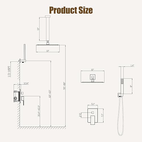 Miniatura 9 de esnbia - Sistema de ducha montado en el techo